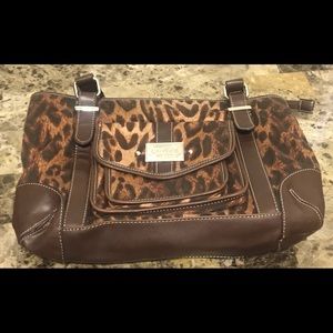 Chaps leather leopard EST. 1978